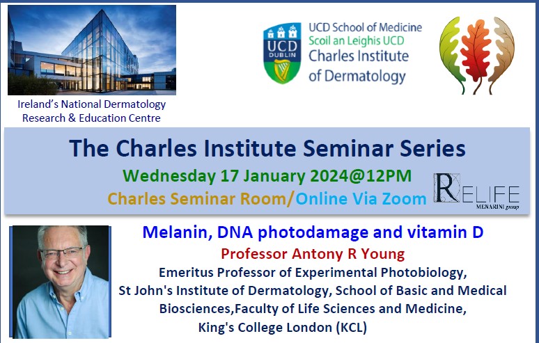 Talk 6 - "Melanin, DNA photodamage and vitamin D" by Prof. Antony R Young, Emeritus Professor of Experimental Photobiology, Facultyof Life Sciences and Medicine, King\'s College London (KCL)